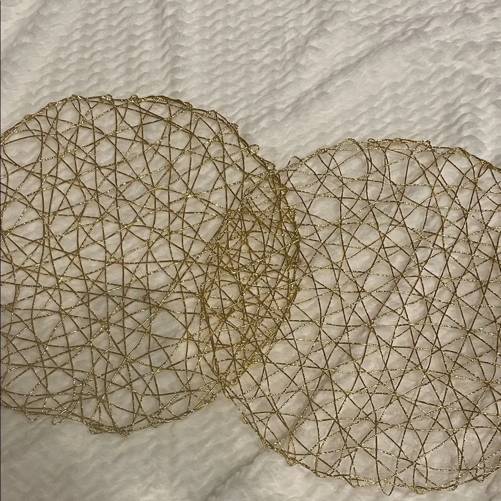 Gold Decorative Placemat set of two